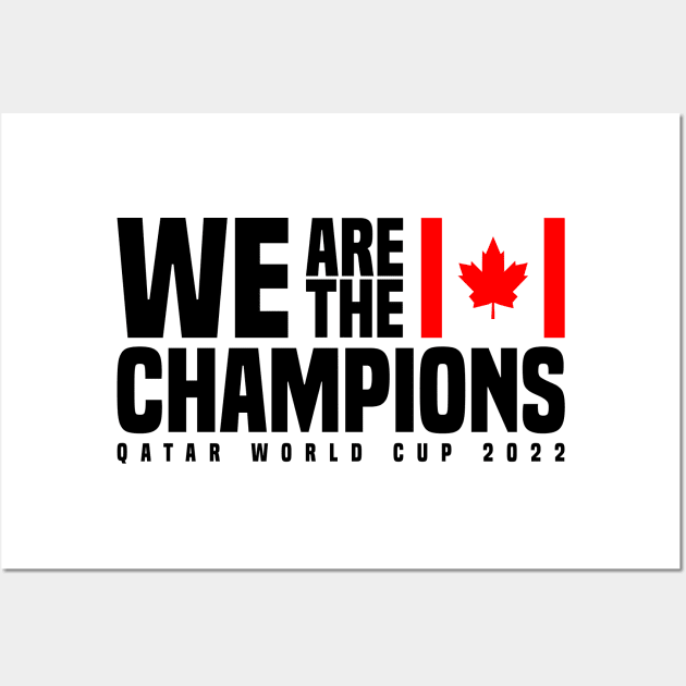 Qatar World Cup Champions 2022 - Canada Wall Art by Den Vector